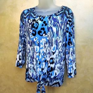 Chico's Tie Front Top Like New S